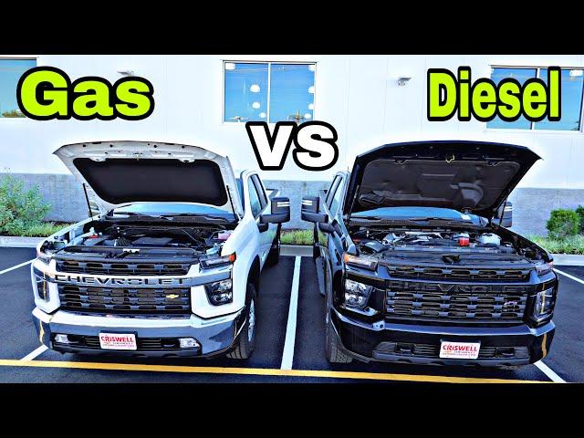 2022 Chevy Silverado 2500 HD Diesel VS Gas || How Bad Will The Duramax Beat The 6.6L Gas Engine???