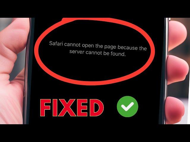 Safari can’t open the page because server cannot be found | Mac | iPhone | iPad | MacBook | 2024