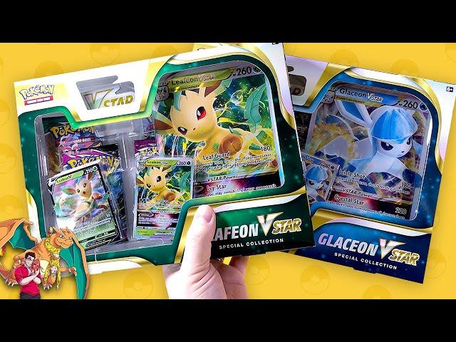 NEW Pokemon Leafeon & Glaceon ⭐️Vstar⭐️ Special Collection Box Opening