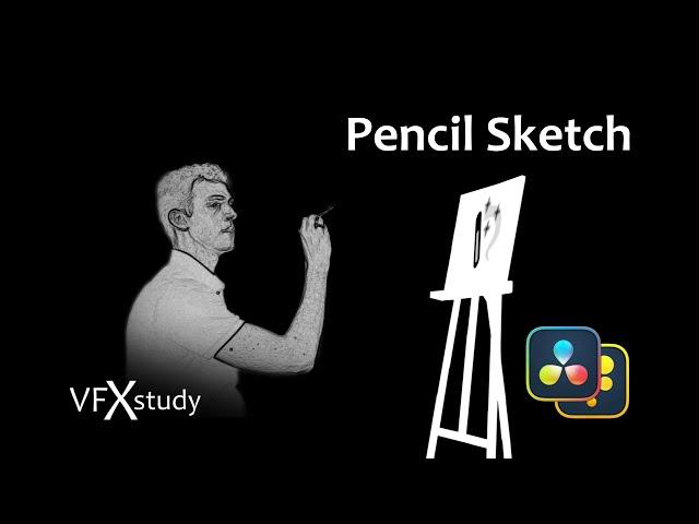 Advanced Pencil Sketch Effect with Resolve & Fusion