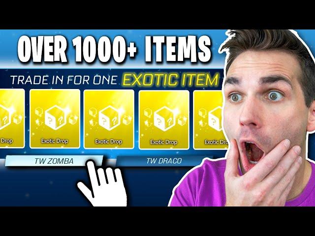 FINALLY TRADING UP *ALL* OF MY ITEMS! pt.2 (600+ Exotic Trade Ups)