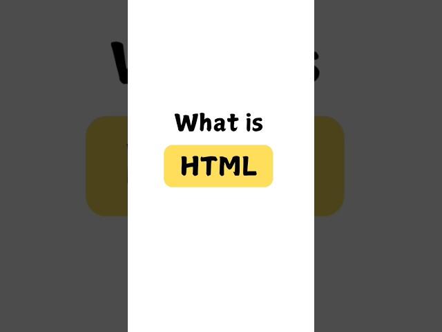 Brief Introduction & History of HTML in Hindi 2025 #html5 #coding #shortvideo #short