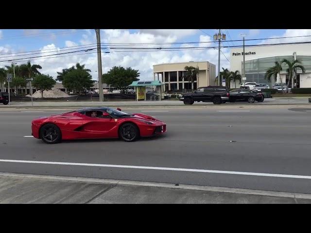 Ferrari LaFerrari acceleration sound in Palm Beach Florida