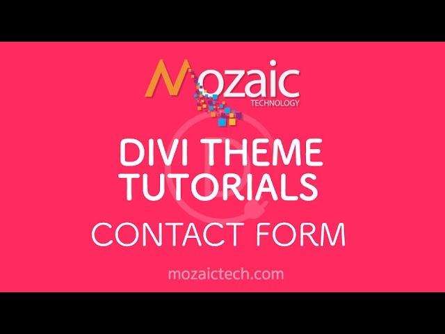 Divi 3.0 Visual Builder Tutorial - How to use the Contact Form Module