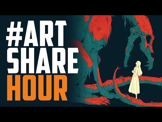 ART SHARE Hour Ep #50 - Comics, Pencils, Inking, Illustration & Paintings