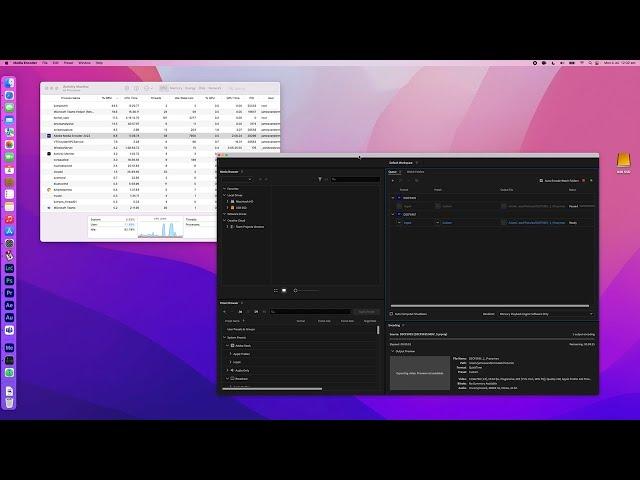 Adobe Media Encoder Low CPU Usage