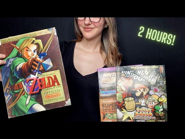 ASMR Video Game Books Compilation l Soft Spoken, 2 Hour Compilation