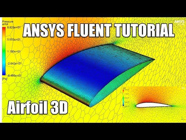  #ANSYS FLUENT - Airfoil 3D Tutorial - NACA 4412