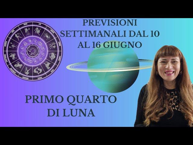 Previsioni settimanali dal 10 al 16 giugno 2024