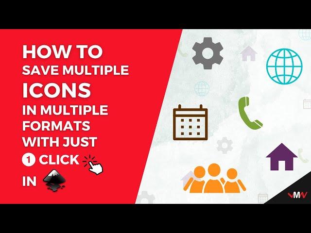 How to Export Multiple Icons with JUST 1 CLICK | Inkscape Short Tutorials