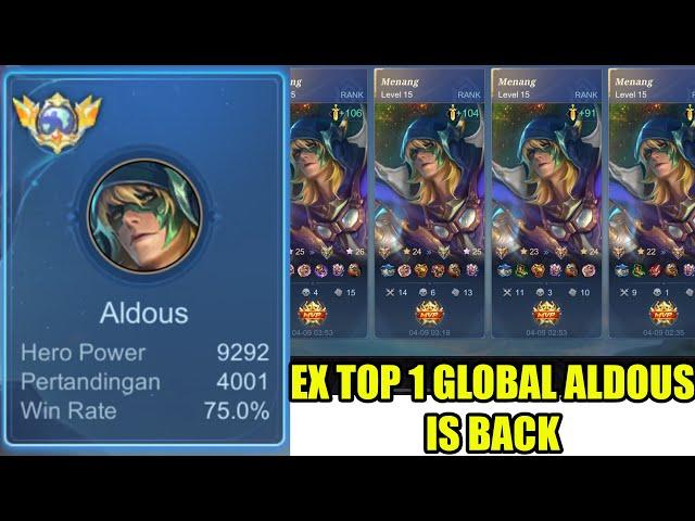 SOLO RANK KE GLOBAL ALDOUS MOBILE LEGENDS