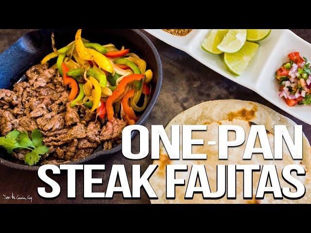 The Best Steak Fajitas - Easy Mexican Food Favorite | SAM THE COOKING GUY 4K