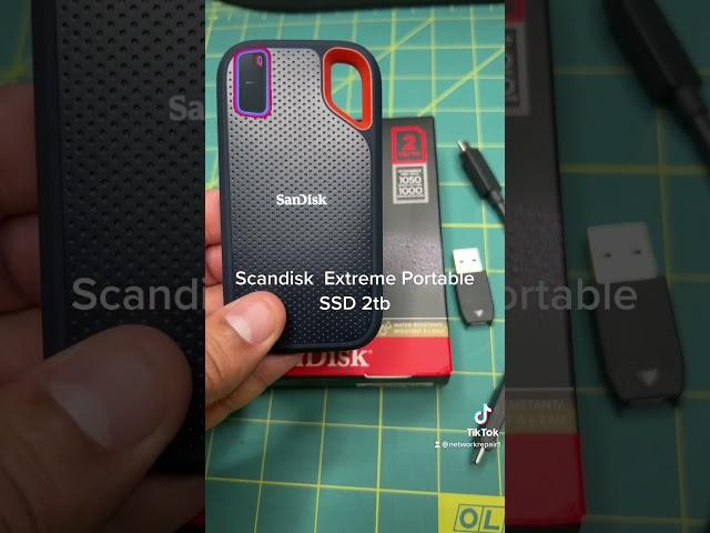 SanDisk Extreme Portable SSD 2TB. #scandisk #technology #apple #gamer #microsoft #harddrive