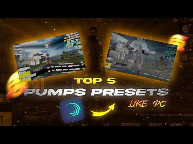 Top 05 Pumps in AlightMotion || With Xml LINK || Free Preset For Pubg Lobby Videos