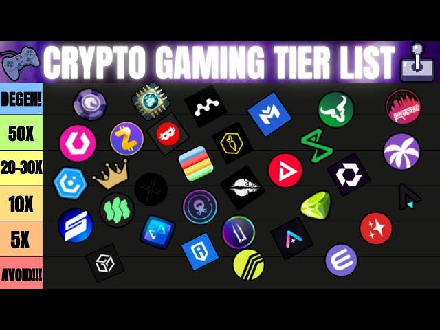 THE ULTIMATE CRYPTO GAMING TIER LIST FOR 2025!  (UPDATED) #gamefi #tierlist