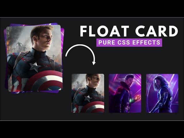 Float Card Effect Using Html Css | Vishweb Design