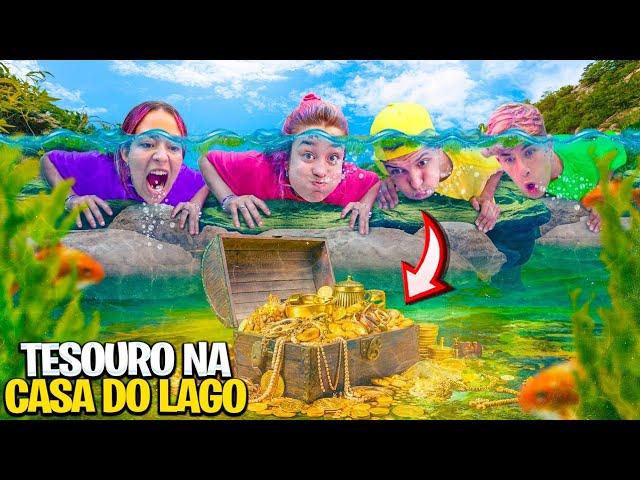 ACHAMOS UM TESOURO NA CASA DO LAGO *Deu ruim !