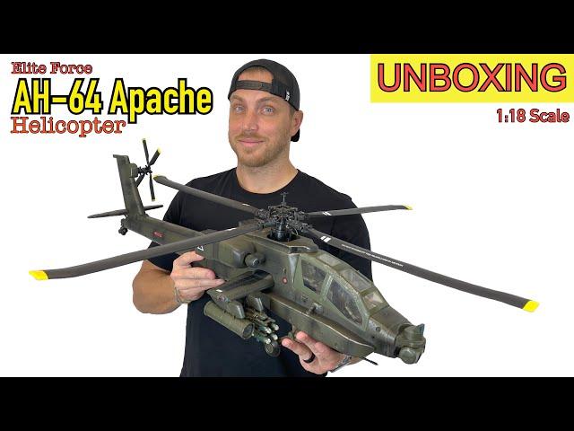 1:18 scale Apache Helicopter (by Elite Force) UNBOXING!