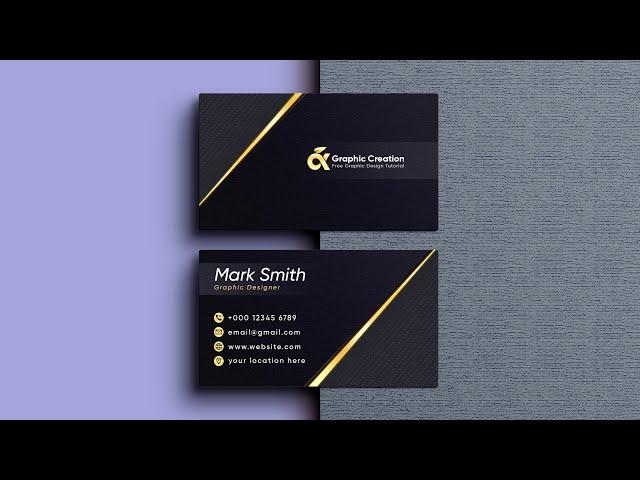 How To Create Business Card || Adobe Photoshop Tutorial