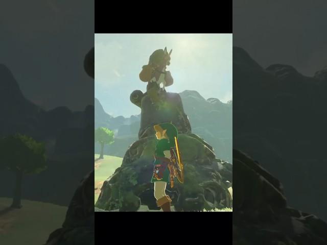 Did this donkey really climb up this guardian? #zelda #breathofthewild