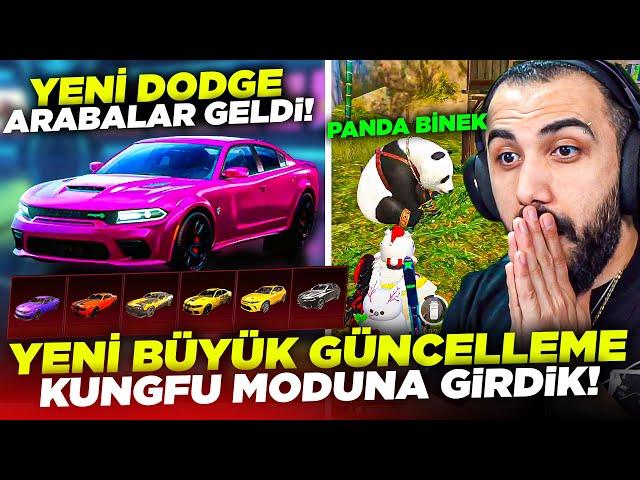 YENİ KUNGFU MODU SONUNDA GELDİ  YENİ DODGE ARABALAR VE PANDA BİNEK EFSANE GÜNCELLEME | PUBG MOBILE