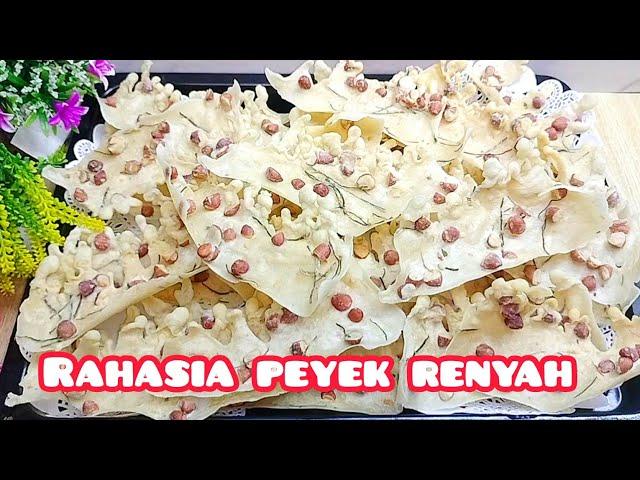 RESEP PEYEK KACANG TEPUNG KETAN SUPER DUPER RENYAH TIDAK BERMINYAK.