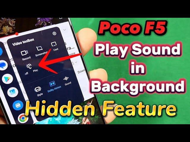 how to enable background stream play Poco F5 phone MIUI 14 hidden feature | video toolbox