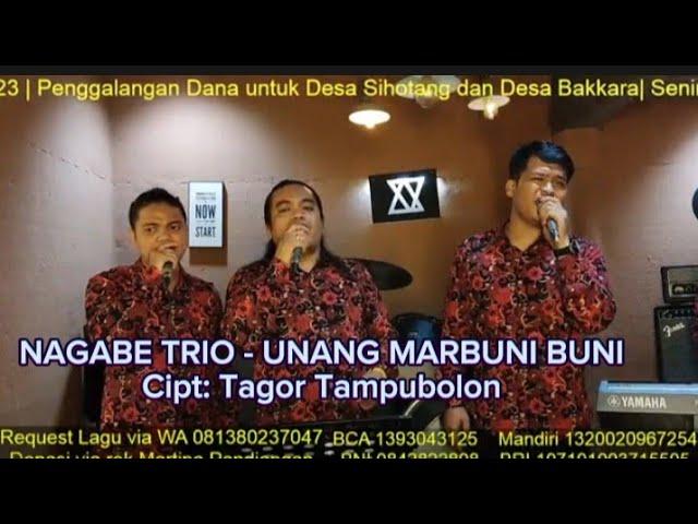 NAGABE TRIO - UNANG MARBUNI BUNI - Lagu Batak Populer 2023 - Cipt: Tagor Tampubolon