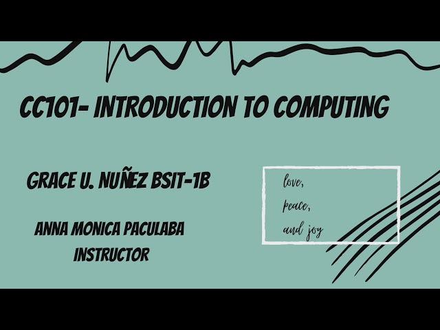 CC101-INTRODUCTION TO COMPUTING