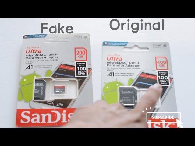 How to know Is Fake | 200 Gb Micro SD Card SanDisk