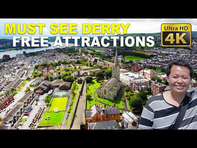 Best of Derry Londonderry (4K) - Guildhall, Walled City, Free Derry Corner, Ebrington Square