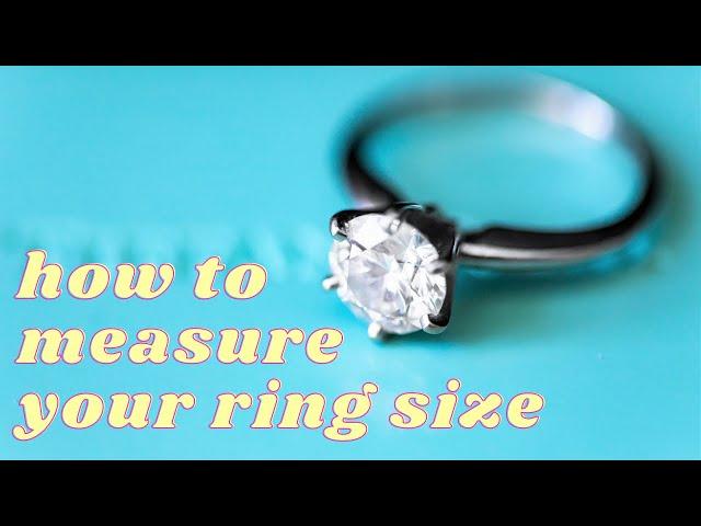 How to Measure Your Ring Size At Home the FAST & EASY WAY (in 30 seconds!) #shorts