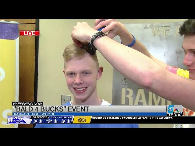 More than 200 students will go 'Bald 4 Bucks'