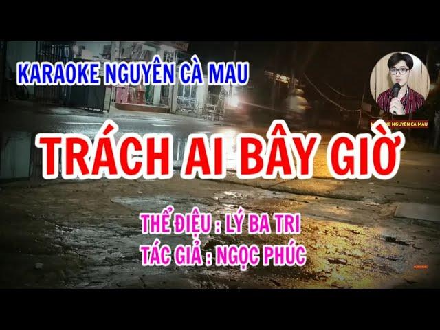 Karaoke Điệu Lý Ba Tri_Trách Ai Bây Giờ | Nguyên Cà Mau  16