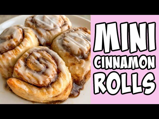 Mini Cinnamon Rolls! tutorial #Shorts