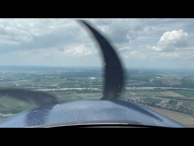 Anflug auf Straubing EDMS