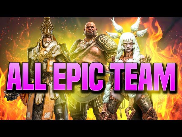 THIS 100% EPIC TEAM DESTORYS FIRE KNIGHT HARD MODE!! (1 & 2)