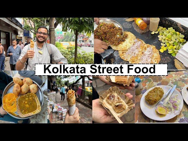 Kolkata Street food [ Part 1 ] | Kachori, Baked Rasgulla, Kathi roll and more