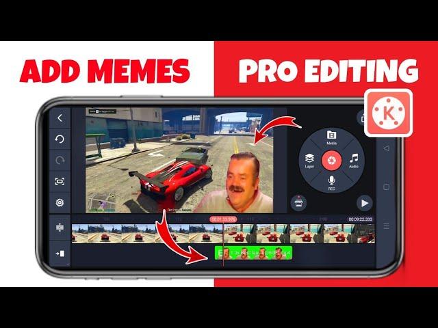 How To Add Memes In Gaming Videos In Kinemaster Video Editing Full Tutorial