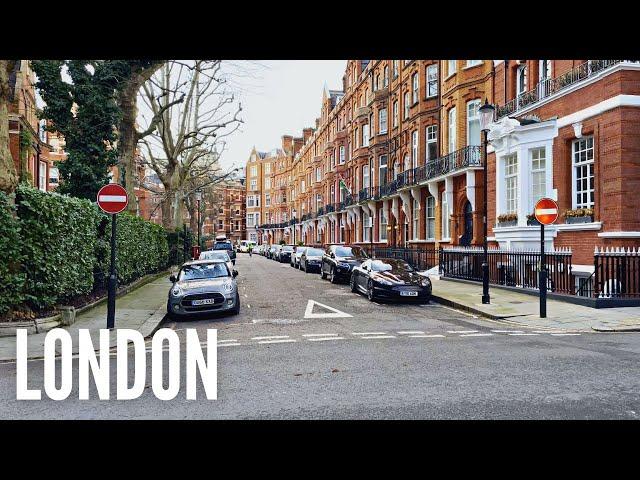 Most Expensive Neighbourhood in London Kensington | London Walking Tour | 4K Walk