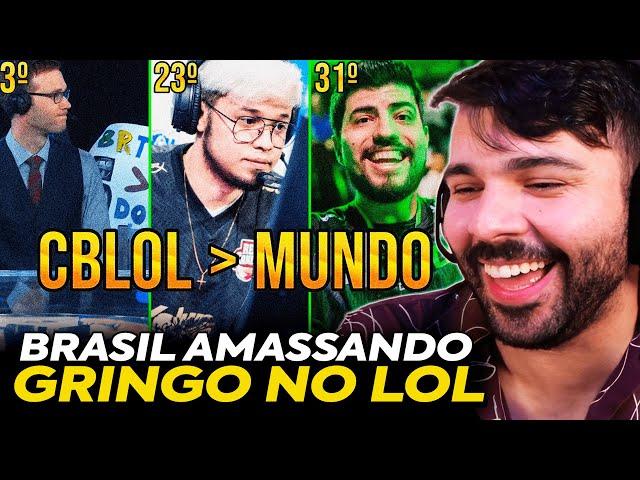  AS 37 VEZES QUE TIMES do CBLOL HUMILHARAM os GRINGOS! MINERVA REAGE a ESSE SUPER CONTEÚDO