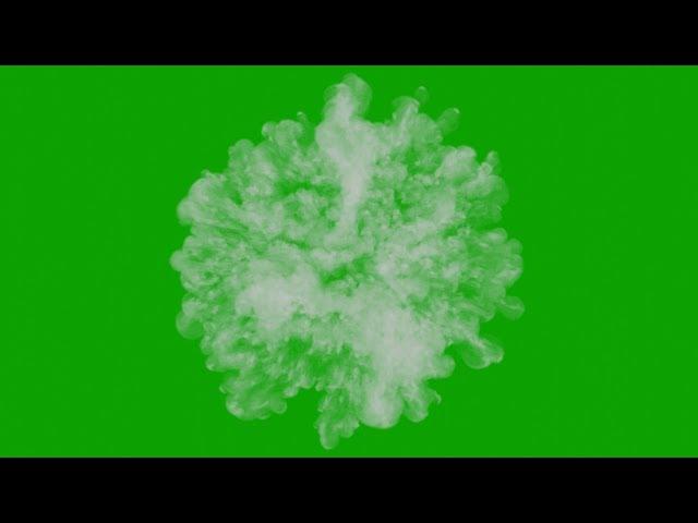 4K energy blast | green screen