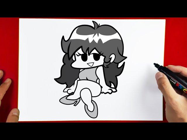 How to Draw Girlfriend - Friday Night Funkin