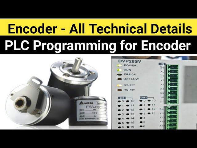 What is encoder ,Wiring for Encoder, PLC Programming for Encoder, How to do Programming in Delta PLC