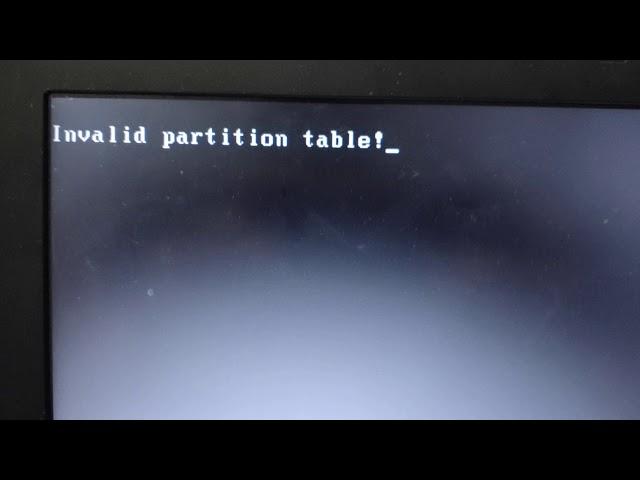 Invalid Partition table error | How to Fix invalid partition table error windows 10 dell latitude