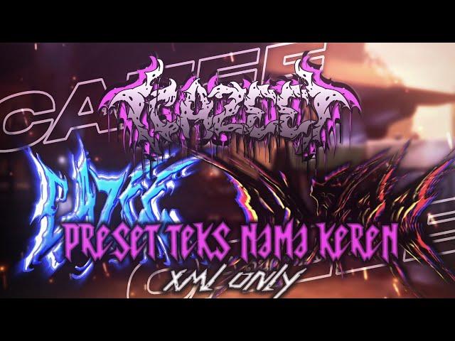 PRESET TEKS NAMA KEREN + KECE || EFEK RAYS & REMAS VIRAL TIK TOK