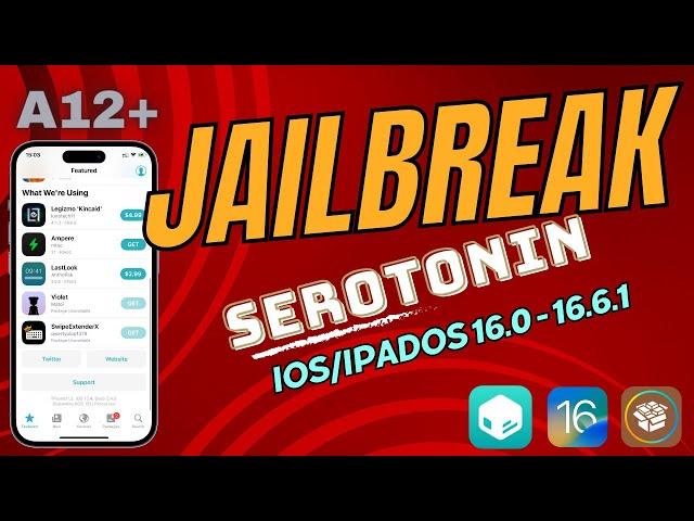 New Jailbreak Serotonin | iOS/iPadOS 16.0 - 16.6.1 | Brand New 2024