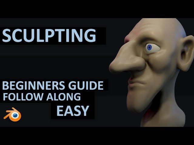 Sculpting | Beginner Follow Along Tutorial | Easy | Blender 2.8