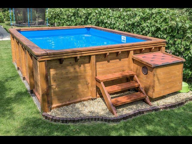 WOODEN SWIMMING  POOL #  BASEN DREWNIANY # ДЕРЕВЯННЫЙ БАССЕЙН