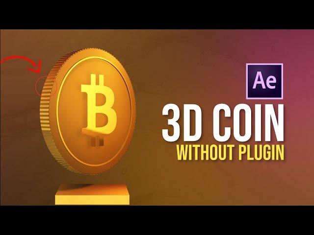 3D Coin -  After Effects Tutorial  (NO PLUGIN)